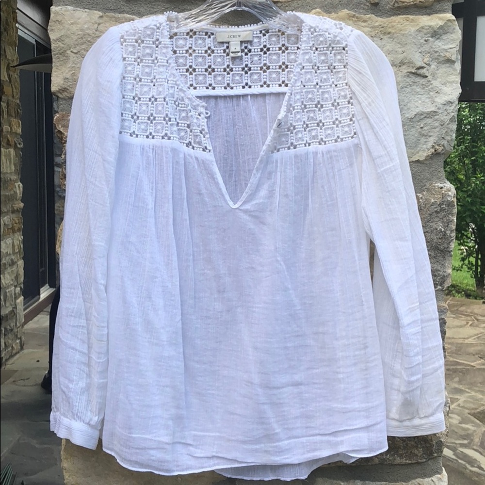 JCrew White Blouse